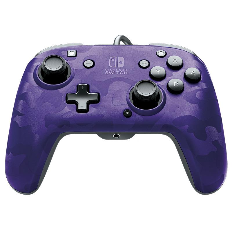 NINTENDO Controller PDP Face Off Deluxe + audio per Nintendo Switch viola